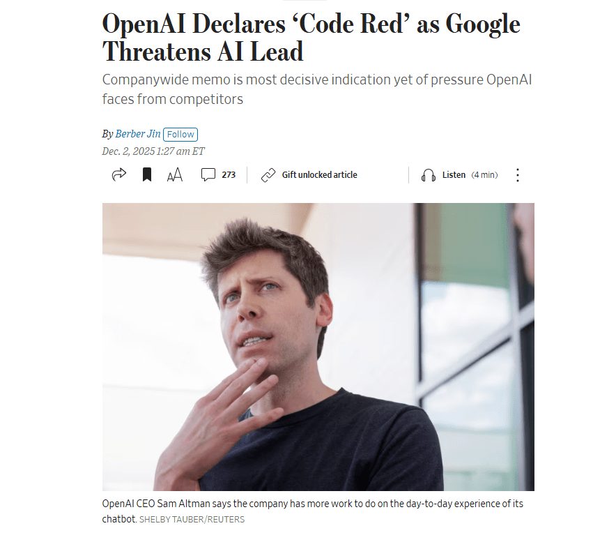 砍项目、停广告、全员加班！OpenAI拉响红色警报(图3)