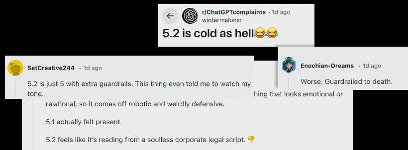 GPT 5.2被指无聊，实则因可靠性变强(图2)