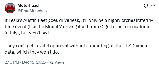 特斯拉无人驾驶测试升级 安全员下岗引资本博弈(图16)