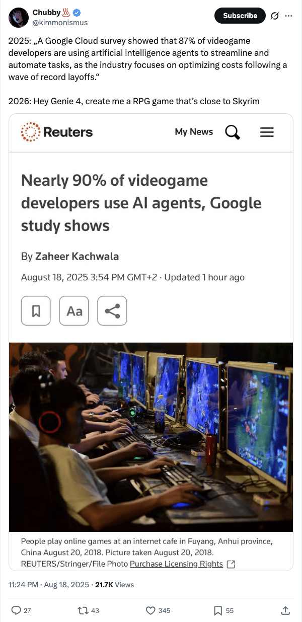 AI巨头布局世界模型，重塑数字现实与游戏产业(图14)
