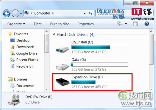 如何找回windows 7/windows 8电脑中缺失的硬盘空间？(图1)