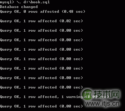 MySQL命令行下执行.sql脚本详解