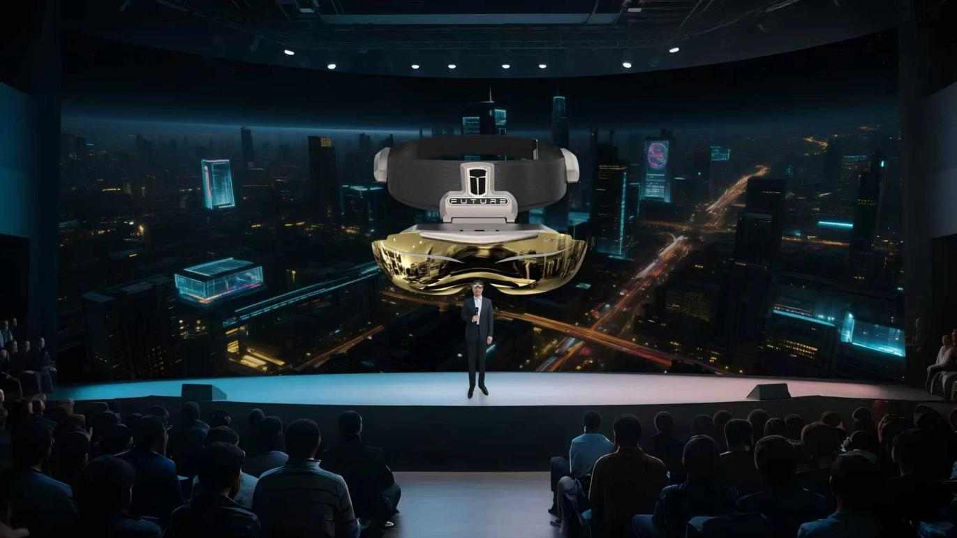 中国全屏通头显技术突破，轻薄设计挑战苹果Vision Pro(图1)