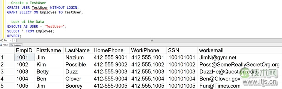 【SQL Server 2016动态数据屏蔽入门】配置动态数据屏蔽(图4) 【SQL Server 2016动态数据屏蔽入门】配置动态数据屏蔽(图4)