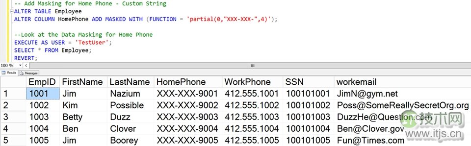 【SQL Server 2016动态数据屏蔽入门】配置动态数据屏蔽(图5) 【SQL Server 2016动态数据屏蔽入门】配置动态数据屏蔽(图5)