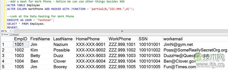 【SQL Server 2016动态数据屏蔽入门】配置动态数据屏蔽(图6) 【SQL Server 2016动态数据屏蔽入门】配置动态数据屏蔽(图6)
