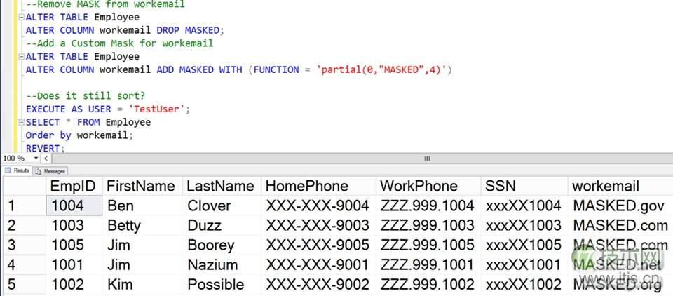 【SQL Server 2016动态数据屏蔽入门】配置动态数据屏蔽(图12) 【SQL Server 2016动态数据屏蔽入门】配置动态数据屏蔽(图12)