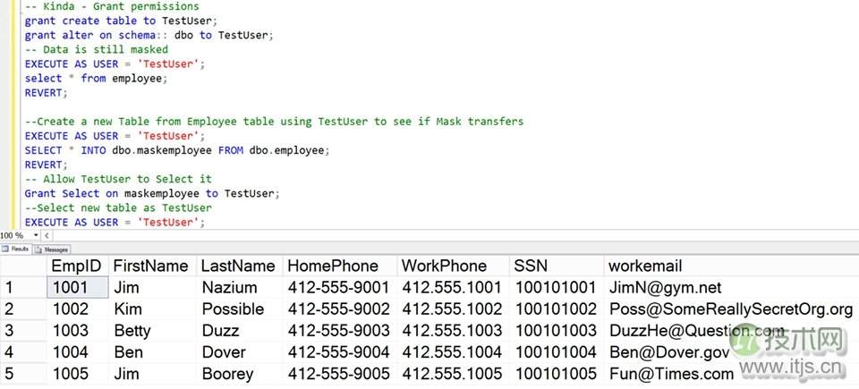 【SQL Server 2016动态数据屏蔽入门】配置动态数据屏蔽(图13) 【SQL Server 2016动态数据屏蔽入门】配置动态数据屏蔽(图13)