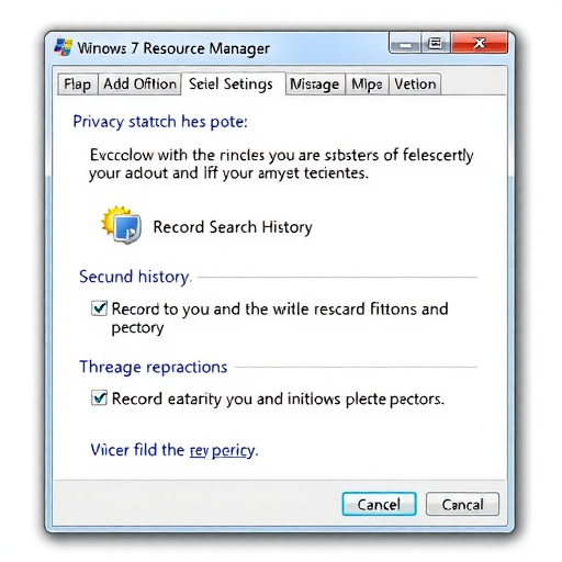 Windows 7资源管理器搜索记录隐藏方法(图1)
