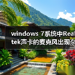 windows 7系统中Realtek声卡的麦克风出现杂音现象的解决方法图文(图2) windows 7系统中Realtek声卡的麦克风出现杂音现象的解决方法图文(图2)