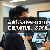 京东超级秒杀日10月14日晚8点开启,多款明星同款1元起(图1) 京东超级秒杀日10月14日晚8点开启,多款明星同款1元起(图1)