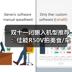 双十一闭眼入机型推荐:佳能R50V拍美食/车展无压力,现在入手最省钱省心(图3) 双十一闭眼入机型推荐:佳能R50V拍美食/车展无压力,现在入手最省钱省心(图3)