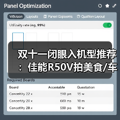 双十一闭眼入机型推荐:佳能R50V拍美食/车展无压力,现在入手最省钱省心(图2) 双十一闭眼入机型推荐:佳能R50V拍美食/车展无压力,现在入手最省钱省心(图2)