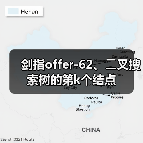 剑指offer-62、⼆叉搜索树的第k个结点（图1）