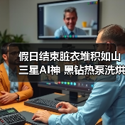 假日结束脏衣堆积如山 三星AI神 黑钻热泵洗烘旗舰高效恢复衣物洁净(图1) 假日结束脏衣堆积如山 三星AI神 黑钻热泵洗烘旗舰高效恢复衣物洁净(图1)