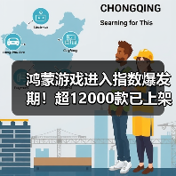 鸿蒙游戏进入指数爆发期!超12000款已上架,两个月数量翻倍(图1) 鸿蒙游戏进入指数爆发期!超12000款已上架,两个月数量翻倍(图1)