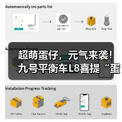 超萌蛋仔，元气来袭！九号平衡车L8喜提“蛋仔皮肤”，蛋仔接你上车啦！（图4）