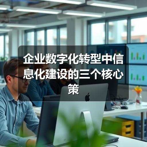 企业信息化建设如何从成本中心变为价值引擎?(图1) 企业数字化转型中信息化建设的三个核心策略