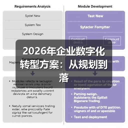 2026年企业数字化转型方案：从规划到落地的关键路径