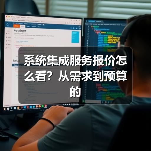 系统集成服务报价怎么看?从需求到预算的实用判断方法(图2) 系统集成服务报价怎么看?从需求到预算的实用判断方法