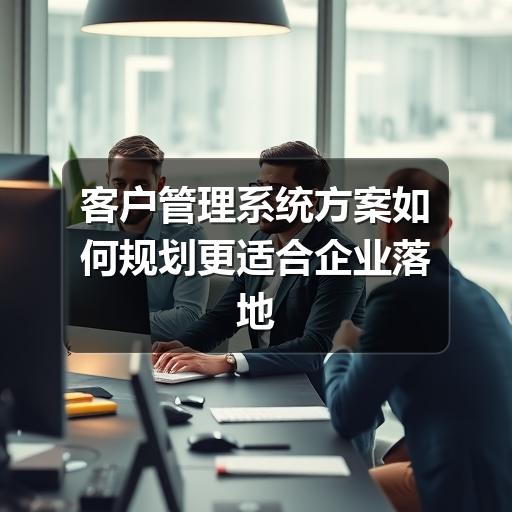 企业如何规划客户管理系统方案?流程顺畅才是关键(图3) 客户管理系统方案如何规划更适合企业落地