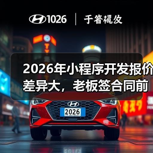 2026年小程序开发报价差异大，老板签合